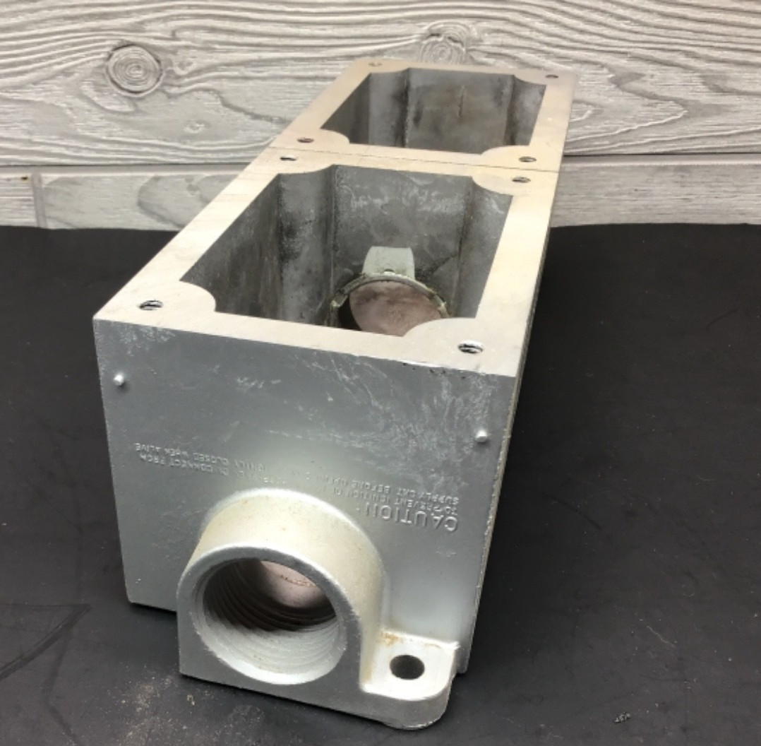 RED DOT EXPLOSION PROOF DOUBLE TANDEM GANG BOX CONTROL DEVICE 2-GANG