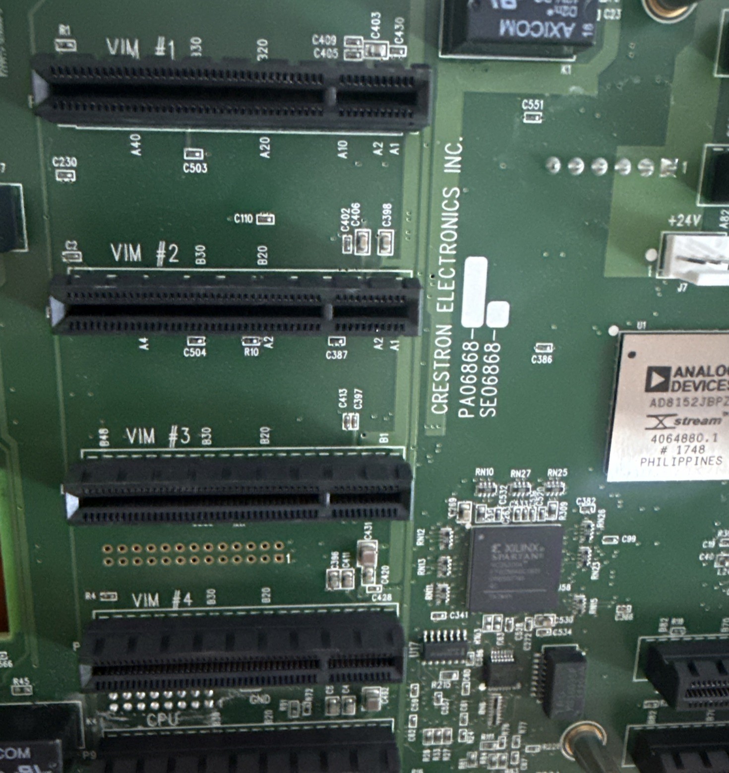 Crestron DM-MD8X8 Main Board PA06868 / SE06868 – VIM CPU Slots – Unused Pullout