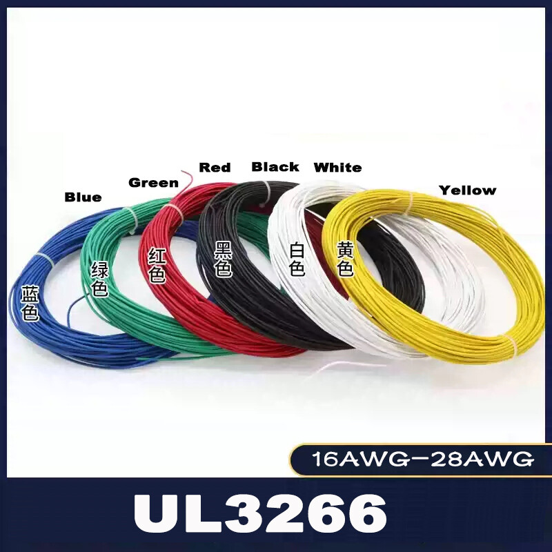 UL3266 PE Insulated Cable Halogen-free Wire 30 28 24 22 20 18 16 AWG Multicolor