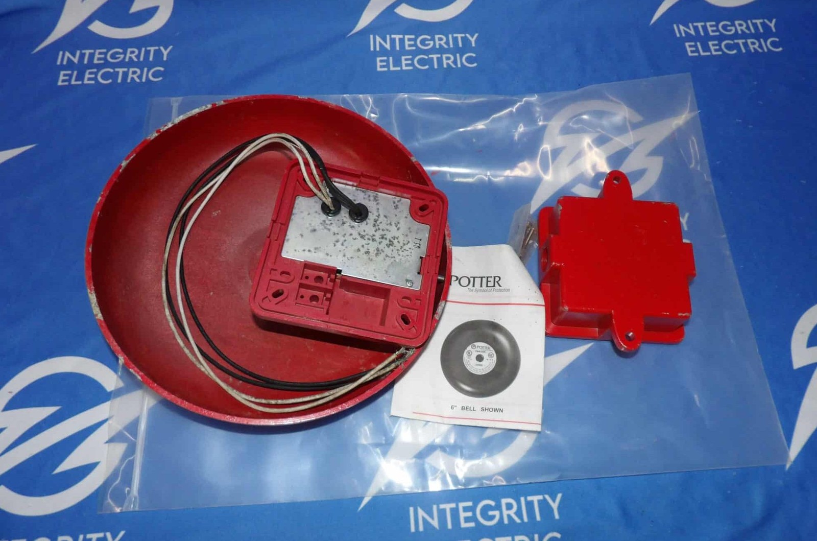 NOS Potter Bell PBA-12010 120VAC Fire Alarm Bell + 1 Year Warranty