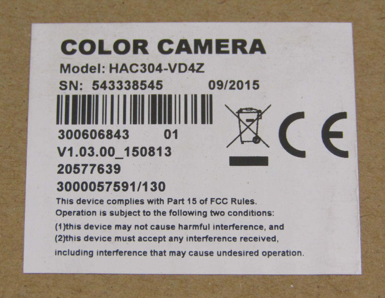 HUNT HAC304-VD4Z INDOOR/OUTDOOR 1080P HD-TVI MOTORIZED MULTI-FOCAL CAMERA