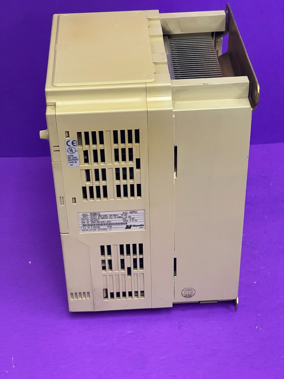 Magnetek GPD315 Model MVB015 7.5 HP Spec 45P51 Inverter VFD 380- 460 VAC 19.6 A