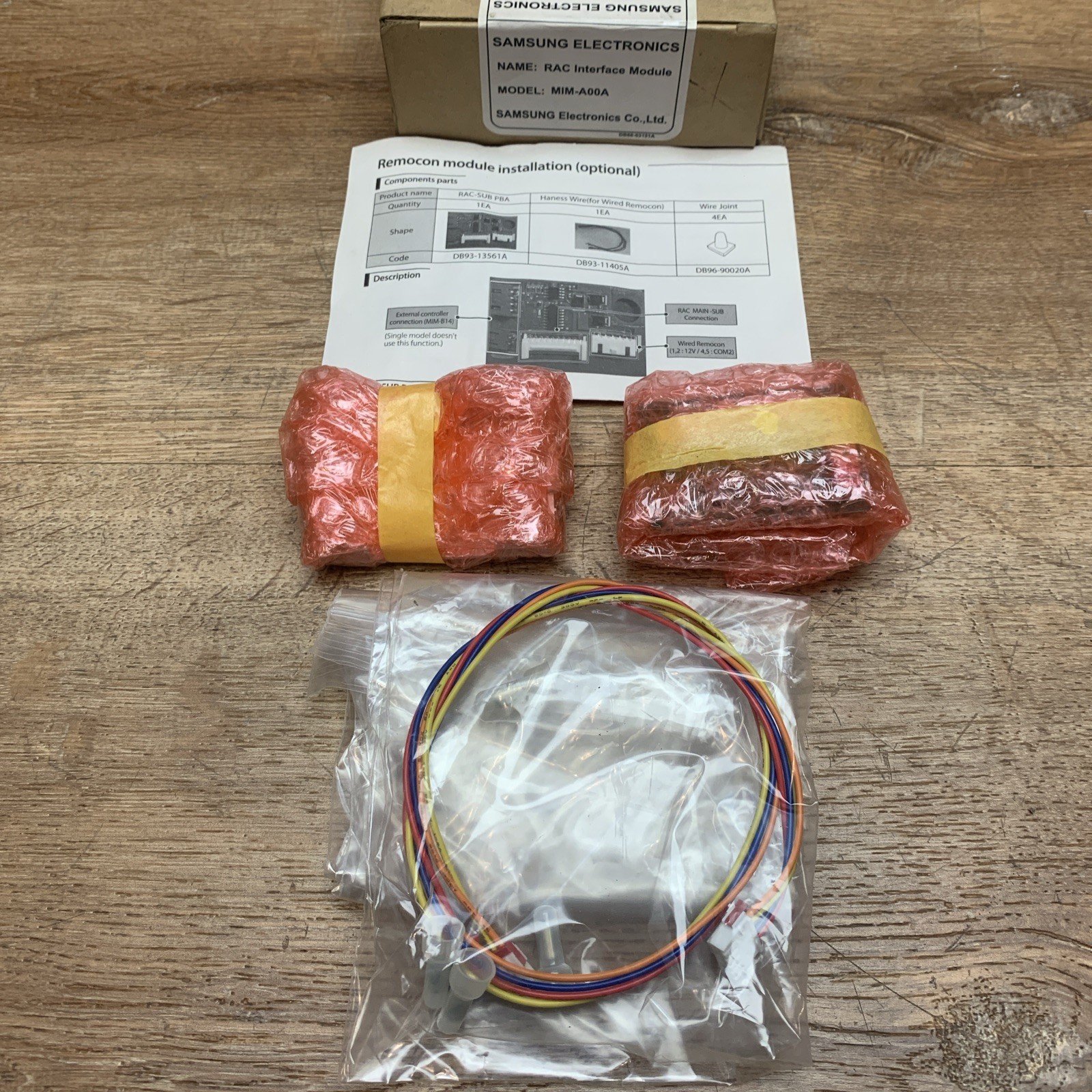Samsung RAC Interface Module Accessory Kit MIM-A00A NOS