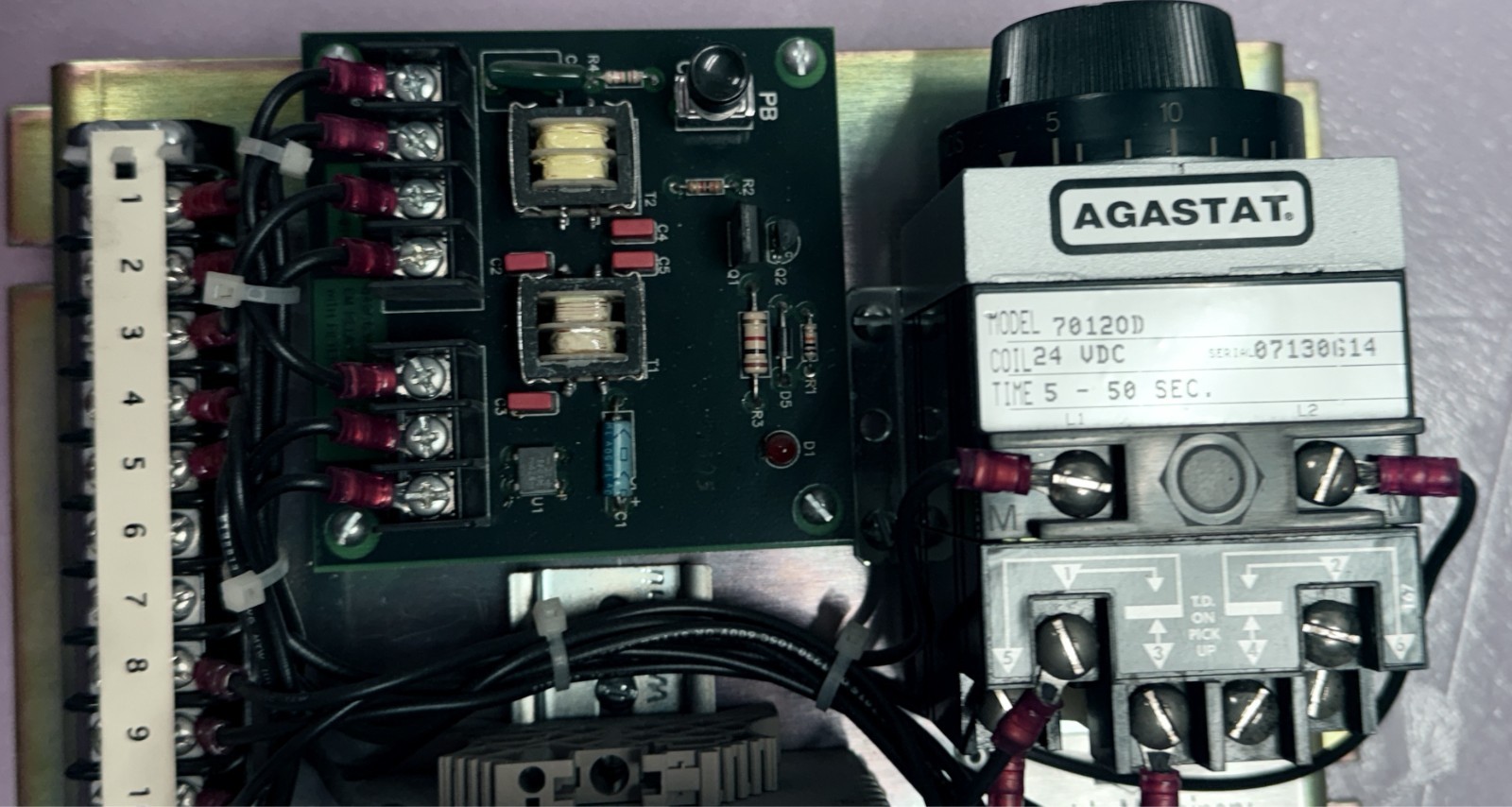 Electric Machinery Relay Alarm Panel Ground detection system. part no 368B940G01