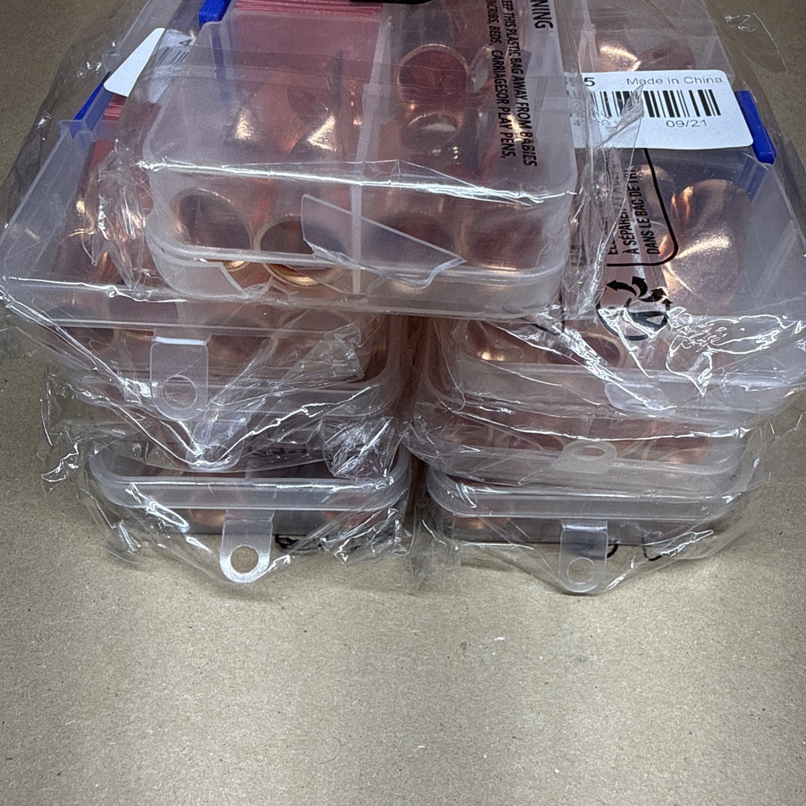 56 PCS Copper Cable Lugs 1/0 AWG 3/8” Battery Welding Terminals New