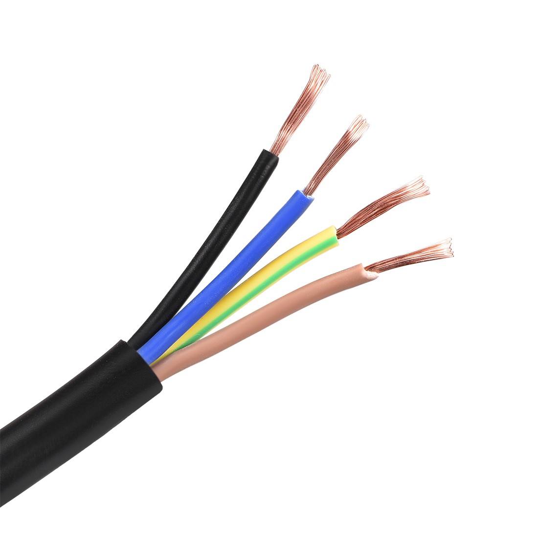 32.8ft RVV Wire Cable for Car Extension Cord Copper Wire Conductor 4 Core 18 AWG