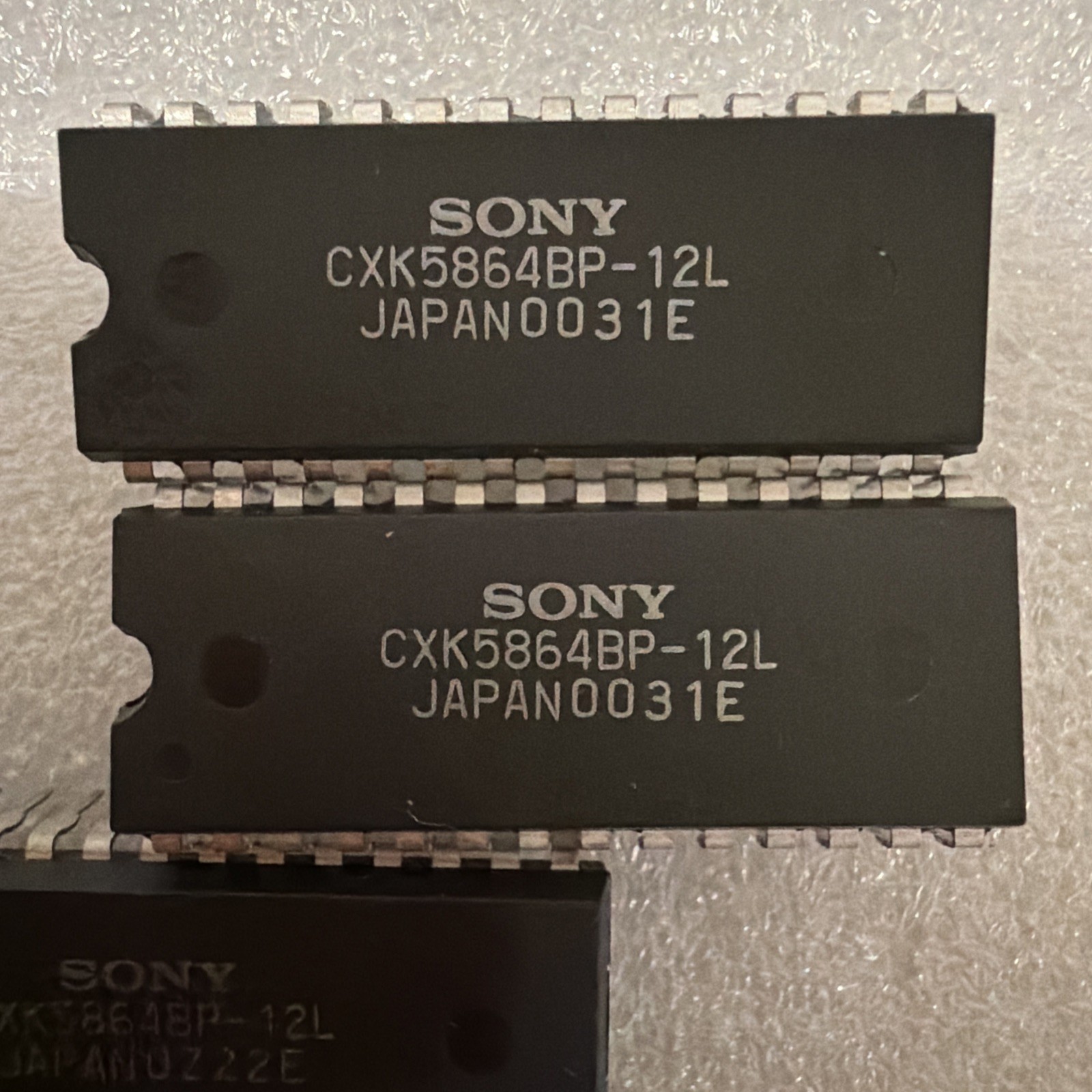 Lot of 8 NOS Sony CXK5864BP-12L 64K Static RAM SRAM Chips, DIP-28 Vintage