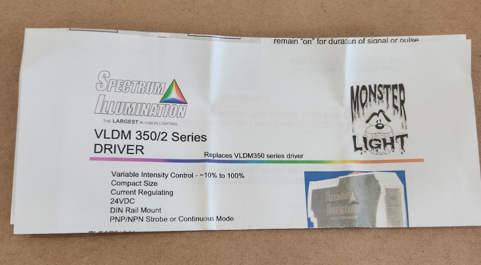 *NEW* Spectrum Illumination VLDM 350/2 Adapter Monster Light Driver + Warranty!