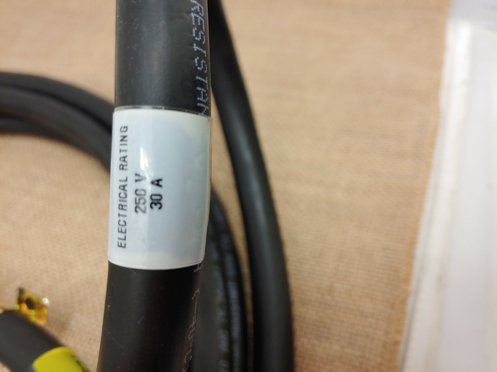 Carol 3/C 10AWG 600V UL Listed Water Resistant Extension Cord 30A 250V Hubbell