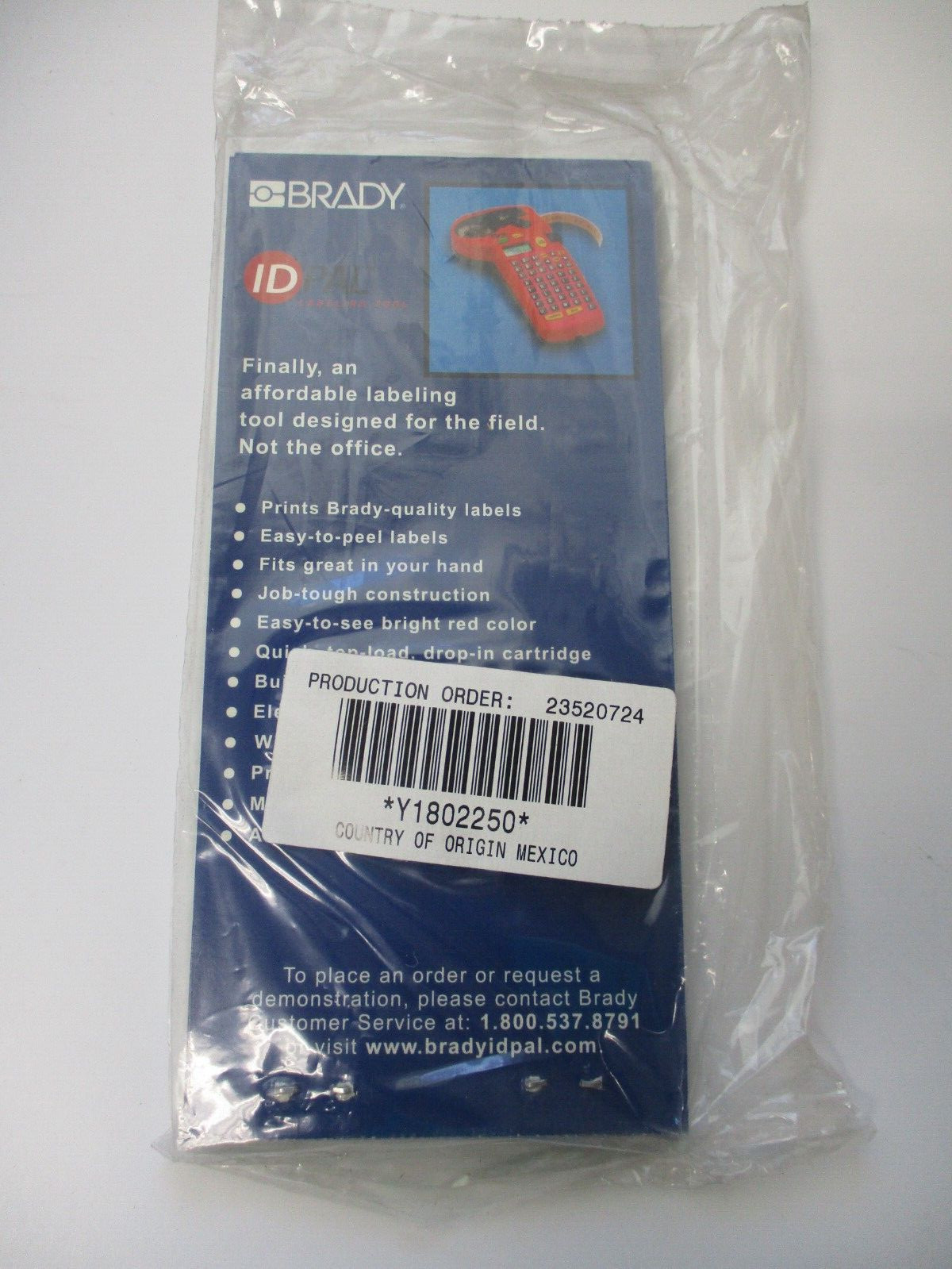 BRADY PORTA-PACK CABLE MARKERS PWC-PK-3, 60 MARKERS EACH PK, 1″ X 3″