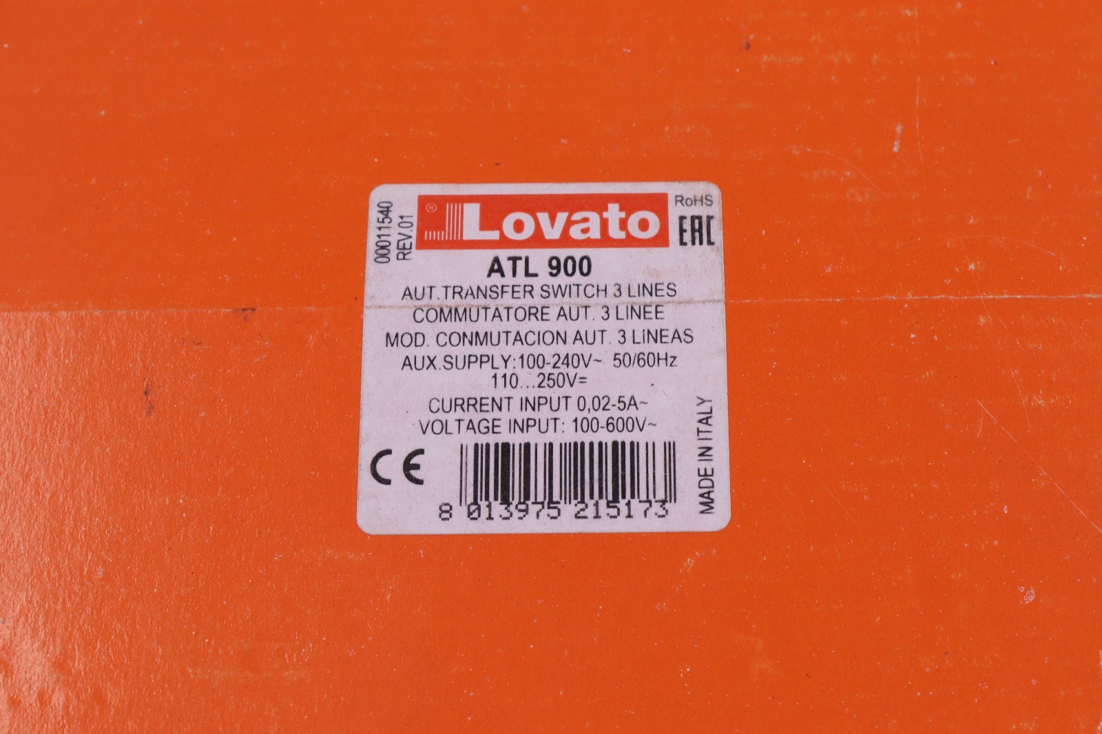 Lovato ATL 900 MADE IN ITALY