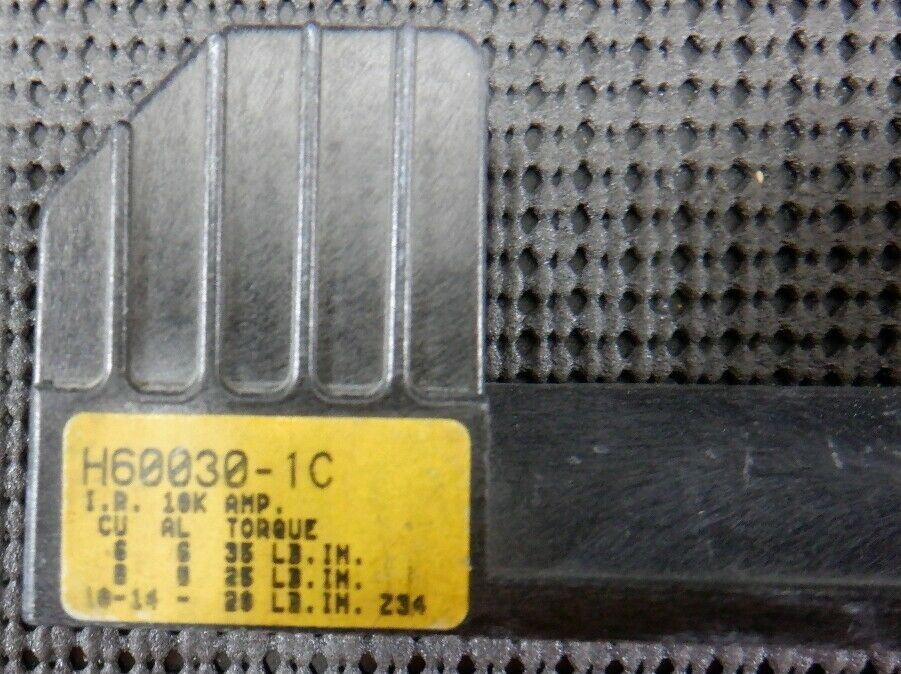 Cooper Bussmann H60030-1C 30A 600V 1P Class H Fuseblock