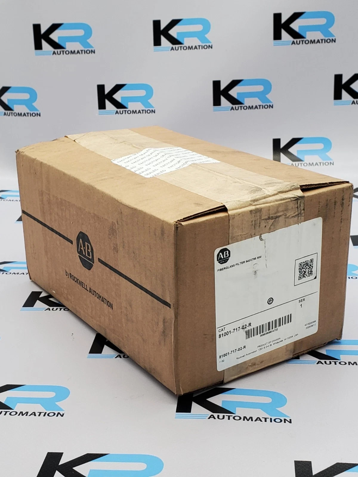 Surplus Pre-Owned Allen-Bradley 81001-717-02-R /1 Fiberglass Filter 540×795 MM