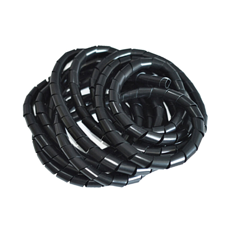 Ф4mm-Ф30mm Spiral Wrap Winding Sleeve Cable Wire Protector Organizer White/Black