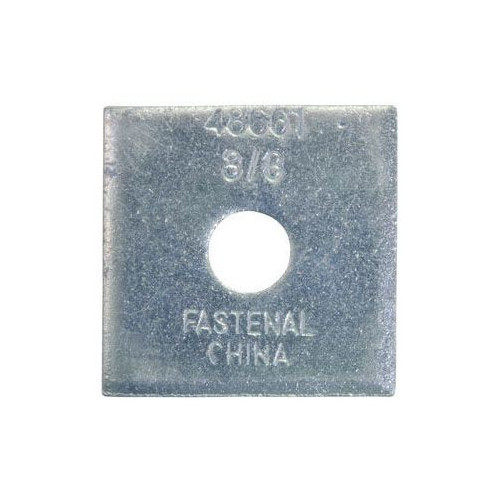 Fastenal 48660, 1/4″ Bolt, 5/16″ Hole, Steel, Square, Strut Channel Washer, 1pc