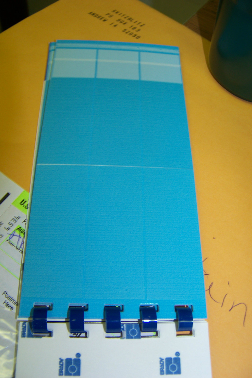 new brady pwc-pk-6 1″ x 6″ wire markers booklet 30 count