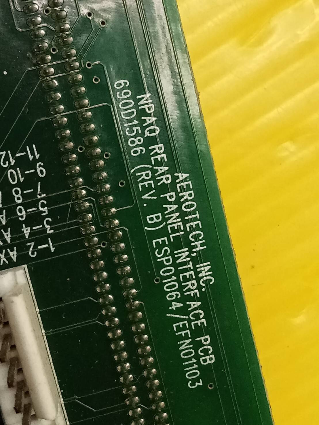 AEROTECH.INC ,NPAQ REAP PANEL INTERFACE PCB 690D1586.