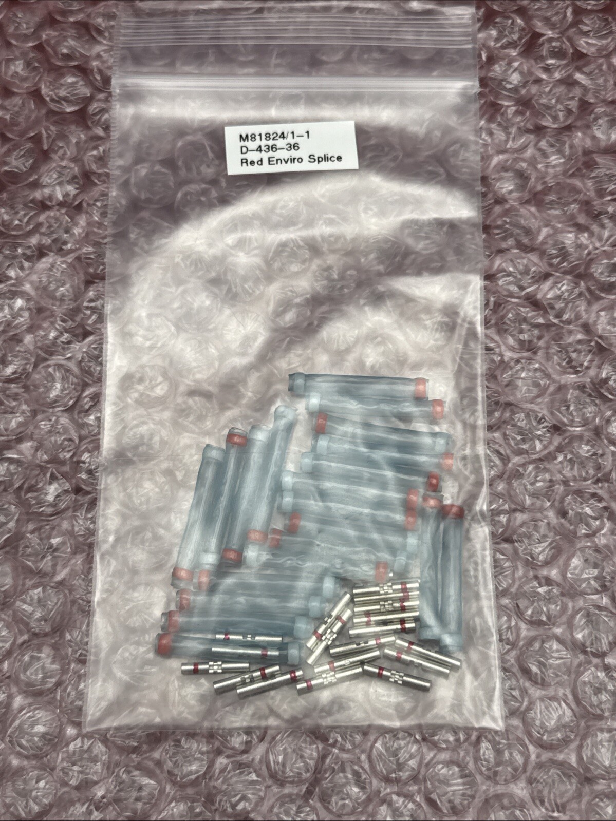 TE M81824/1-1 Mil-Spec Terminal Splice 20-26 AWG – Packs of 20 NEW