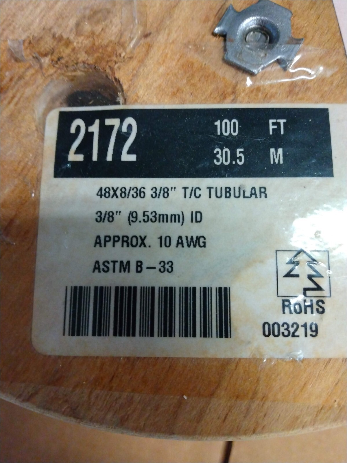 Alpha Tinned Copper, Tubular Shielding, 3/8″ ID, P/N # 2172 SV005