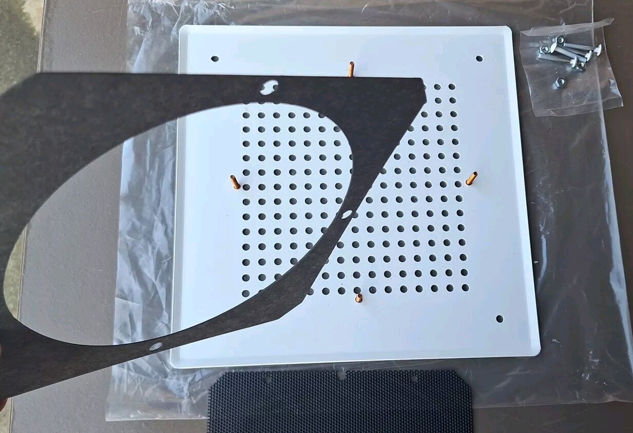 Lowell SG-8VP White Powder Coated Grille For 8″ Speaker Vandal Resistant NOS