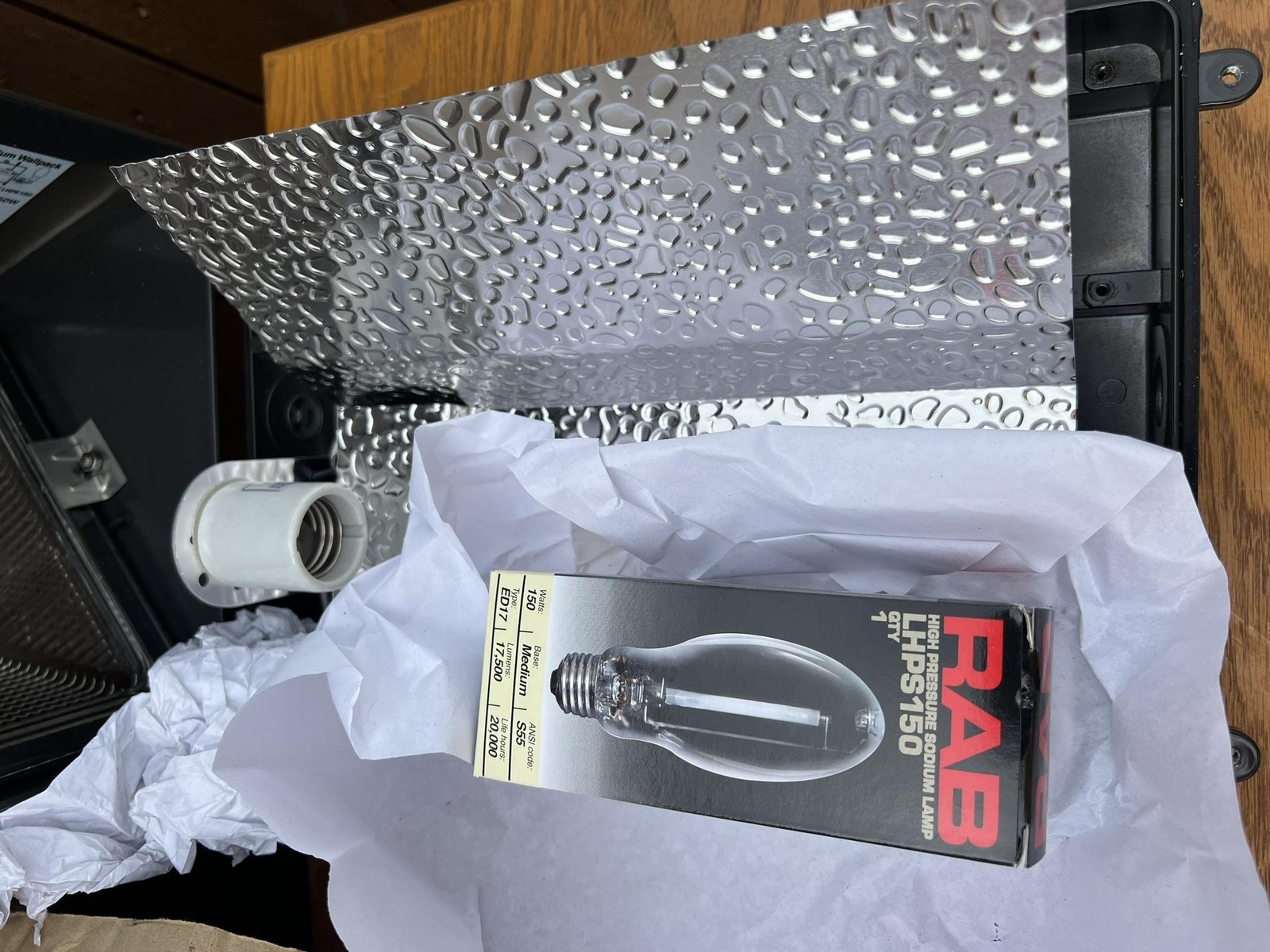 RAB WP2SM150 High Pressure Sodium Wallpack Light 150W 120V Outdoor New Open Box