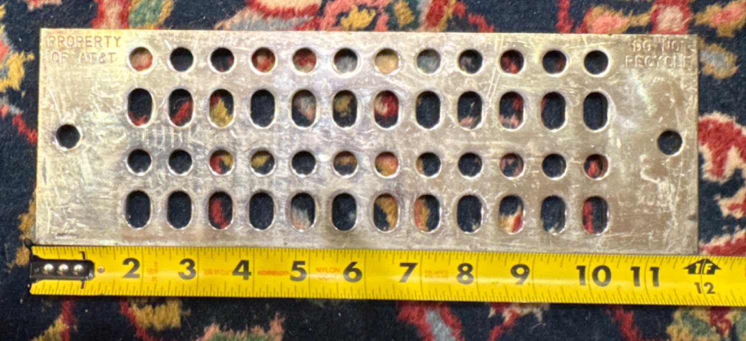 Copper bus bar tin plated 12 x 4 x 1/4 inch