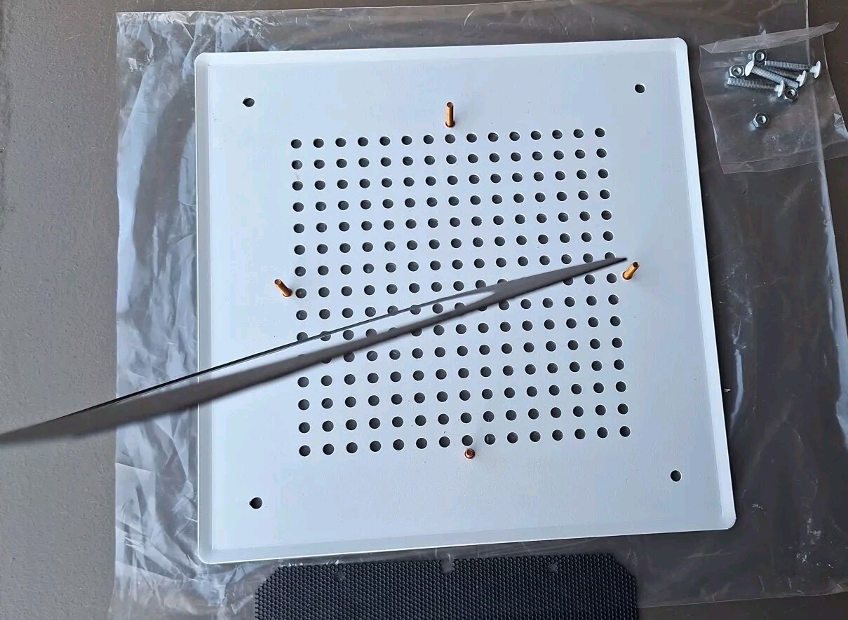Lowell SG-8VP White Powder Coated Grille For 8″ Speaker Vandal Resistant NOS