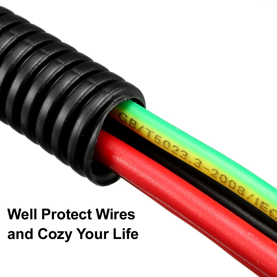 11M Corrugated Tube Conduit PP Tubing Flexible Pipe Hose 8.5mm x 11.5mm