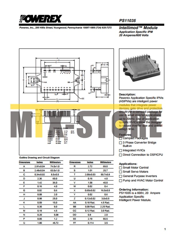1PCS Brand New MITSUBISHI Module PS11035 Quality Assurance 100%