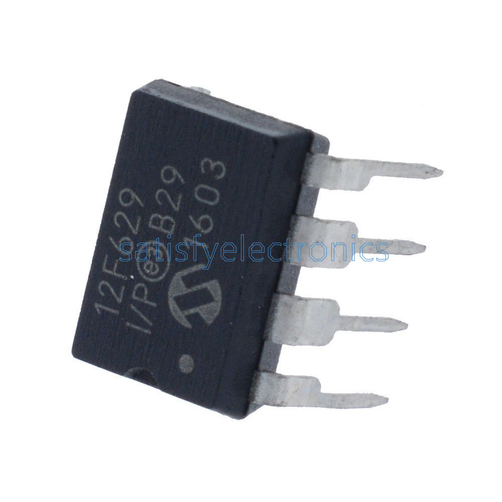 10PCS PIC12F629-I/P PIC12F629 MICROCHIP DIP-8 MCU CMOS 8BIT 1K FLASH
