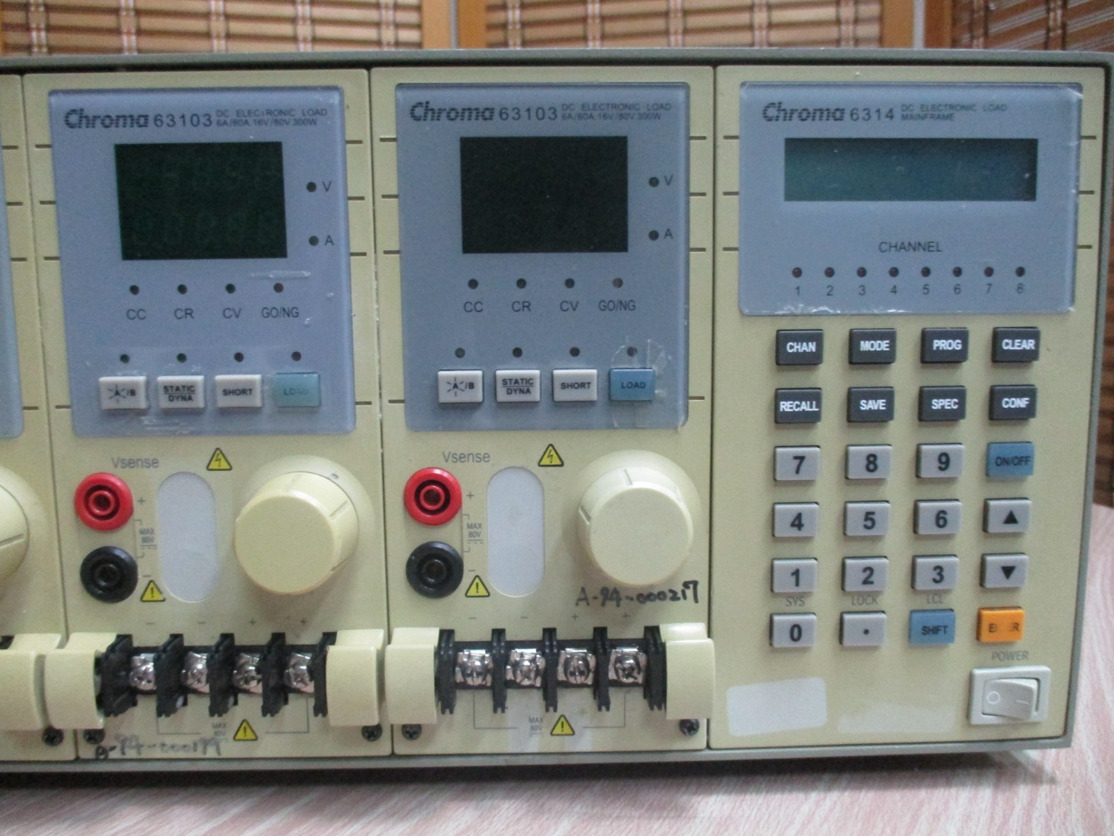 【Kang Rong Scientific】Chroma 6314+63103*4 80V/60A/300W*4 DC Electronic Load