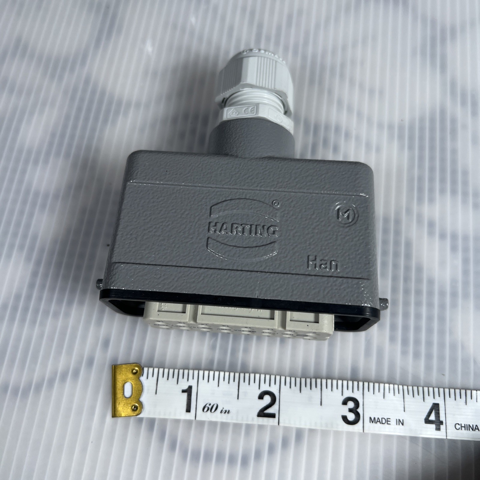 HARTING HAN 16A-F 10A 600V / 16A 250V 4K V3 16-Pin Connector w/ Housing