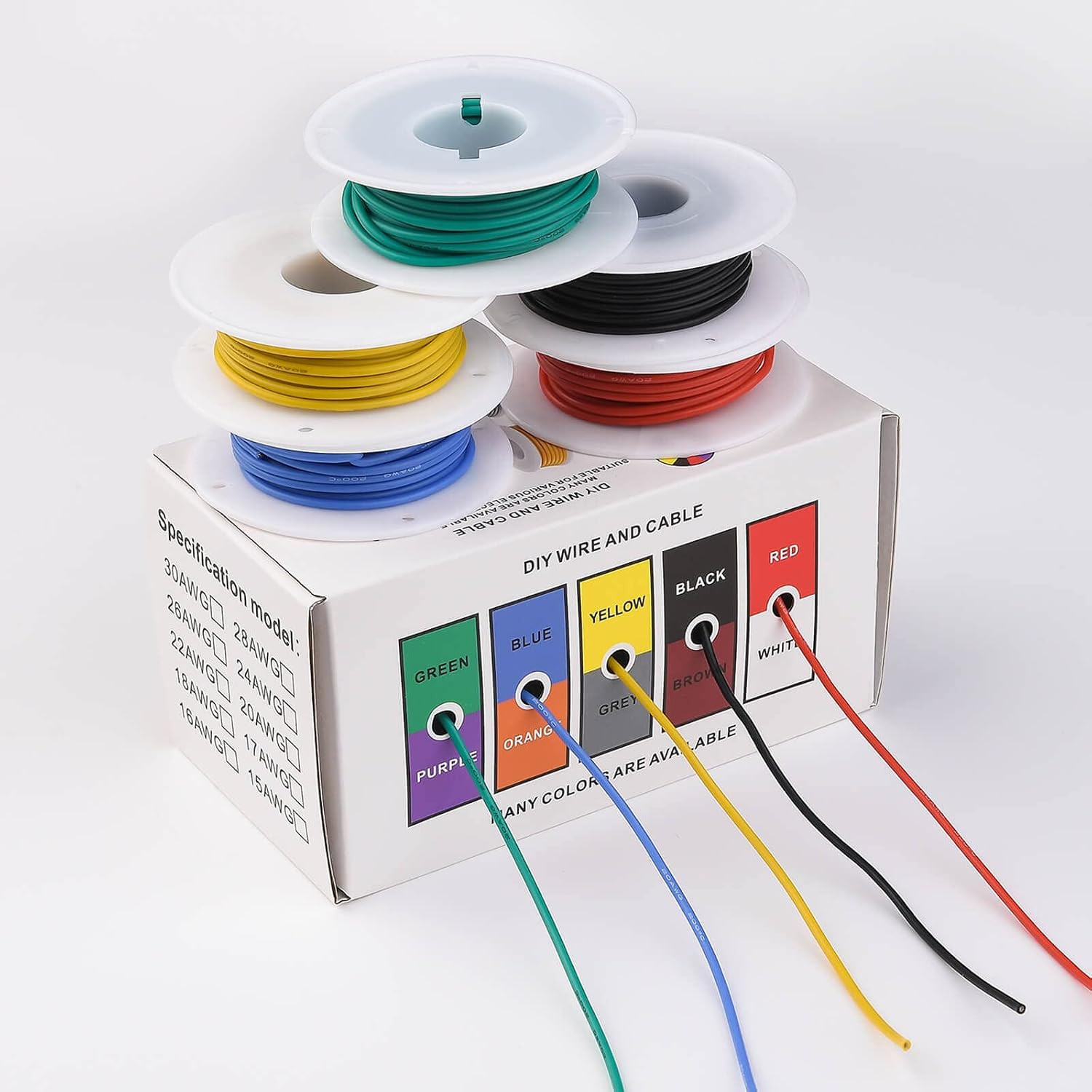 20AWG Electric Wire Flexible Silicone Wires 20 Gauge Stranded Tinned Copper Wire