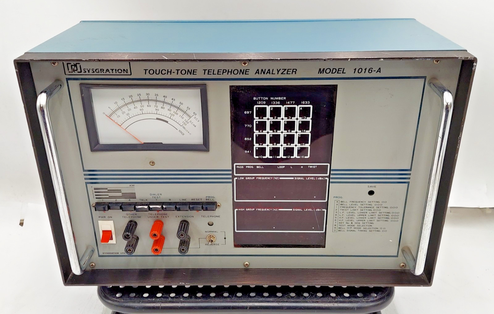 Sysgration 1016A 1016-A Tone Pulse Switchable Telephone Analyzer