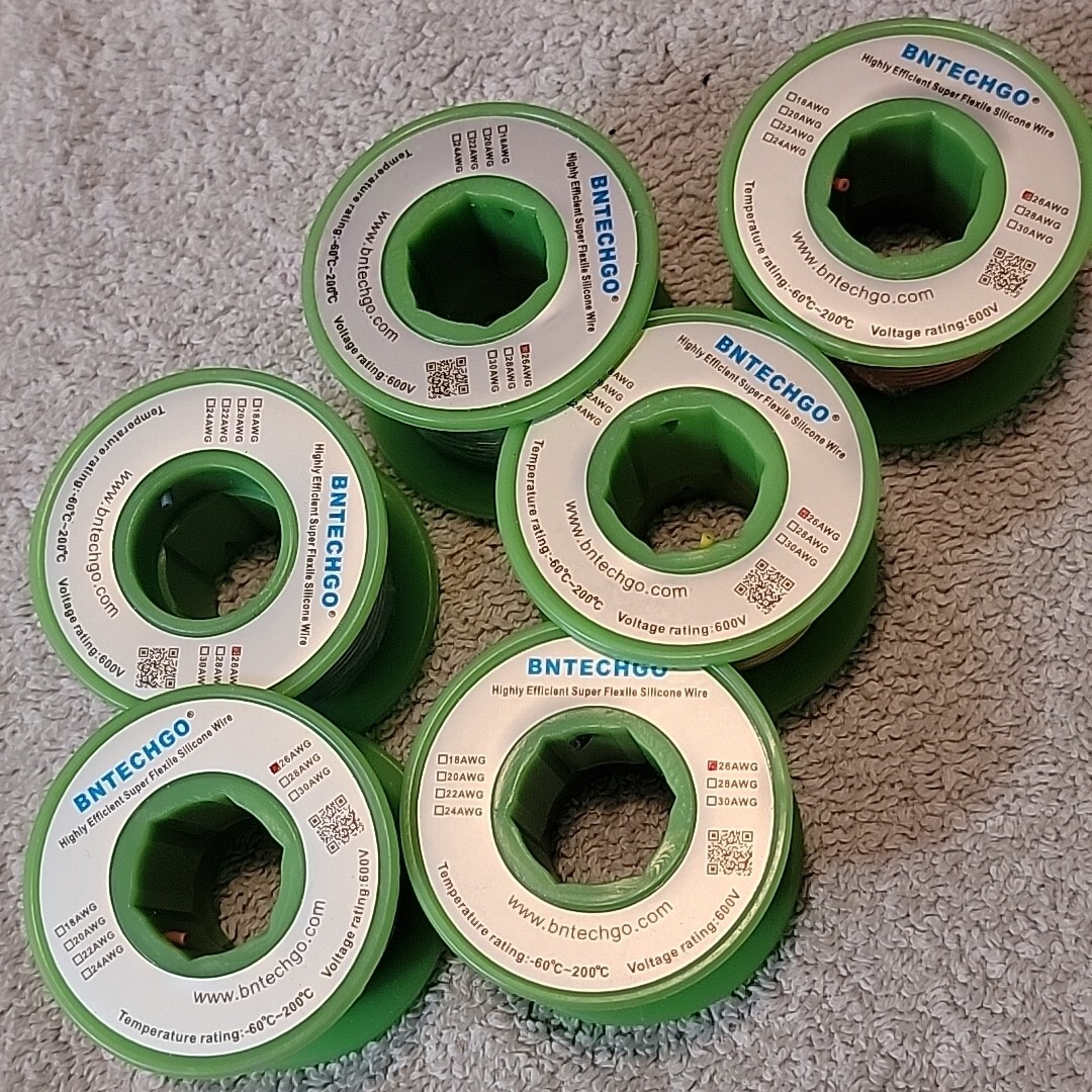 BNTECHGO 26 Gauge Silicone Wire Multi Color ~ Flexible 26 AWG Stranded
