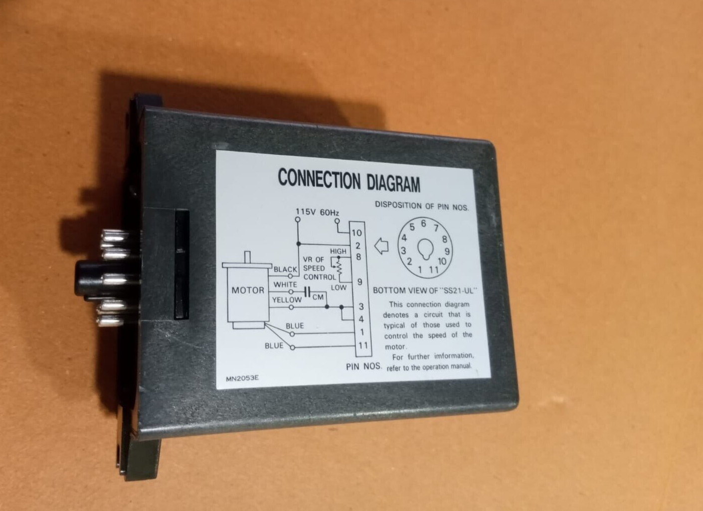 1PC- ORIENTAL MOTOR SS21-UL CONTROL PACK 11-PIN 115VAC/60HZ/1.5AMP