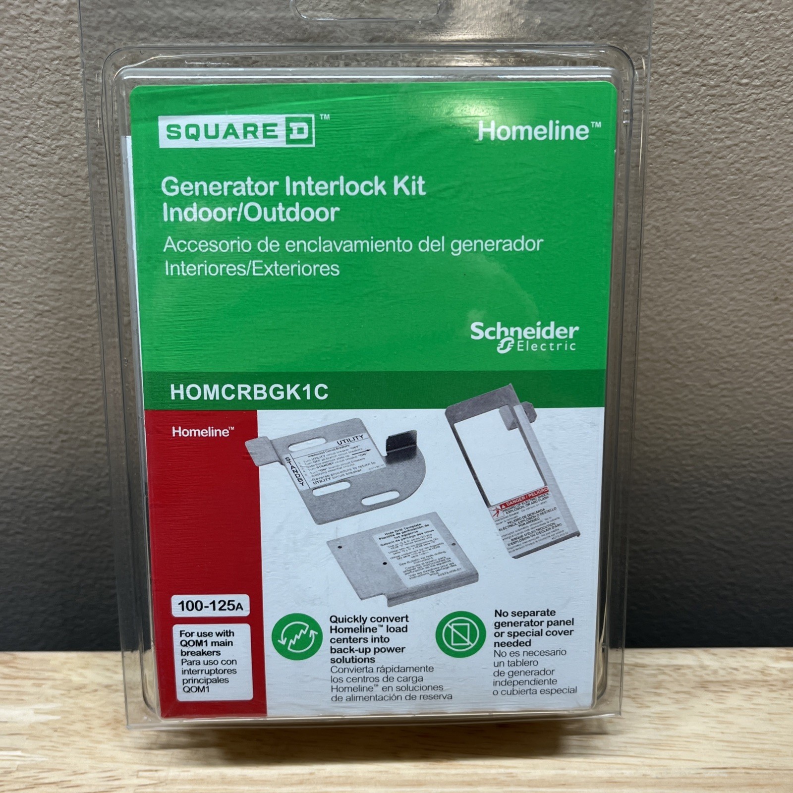 Square D 1-in Generator interlock kit – HOMCRBGK1C