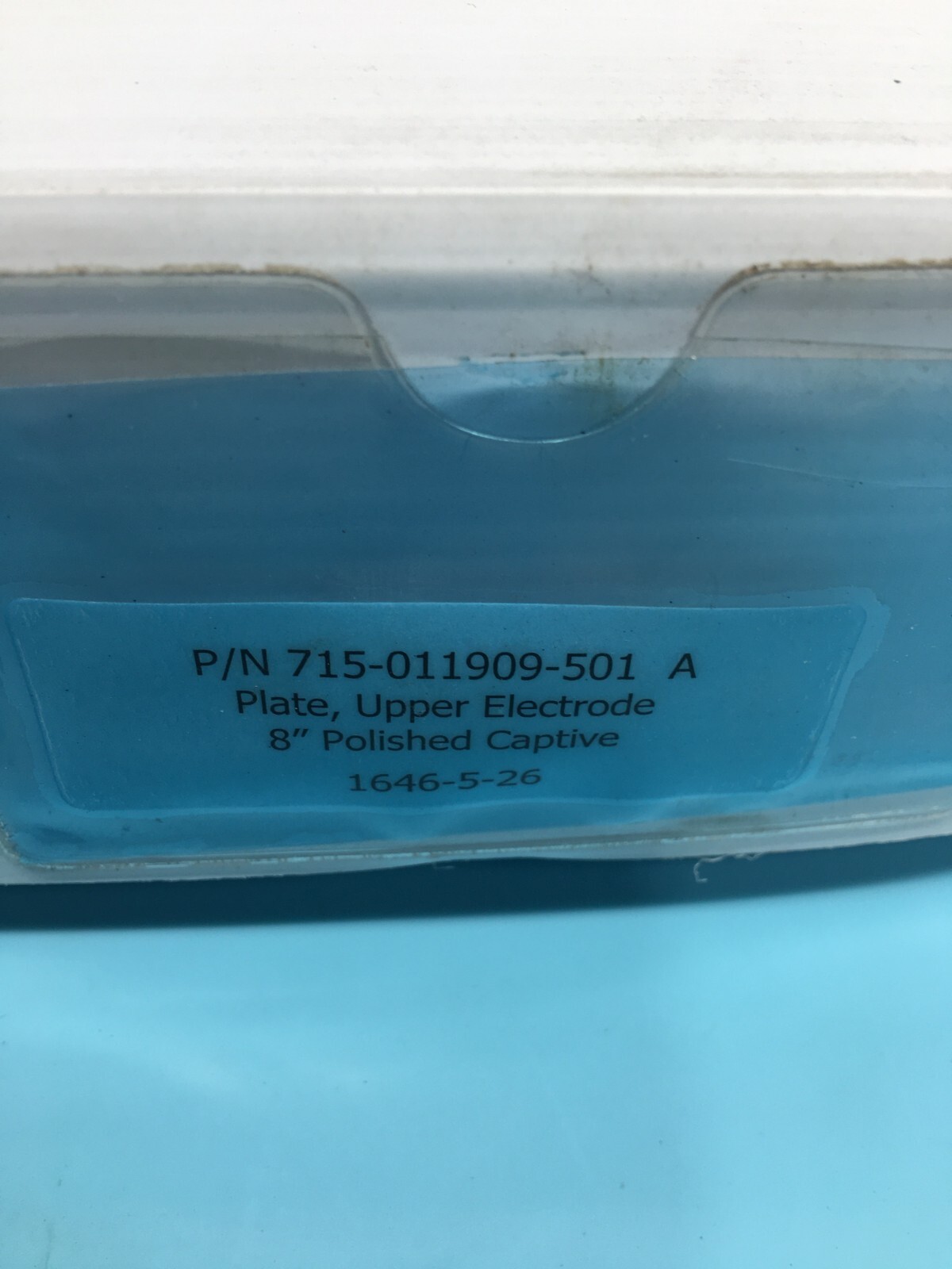 LAM 715-011909-501 PLATE, UPPER ELCTDRODE 8″ POLISHED CAPTIVE, 123497