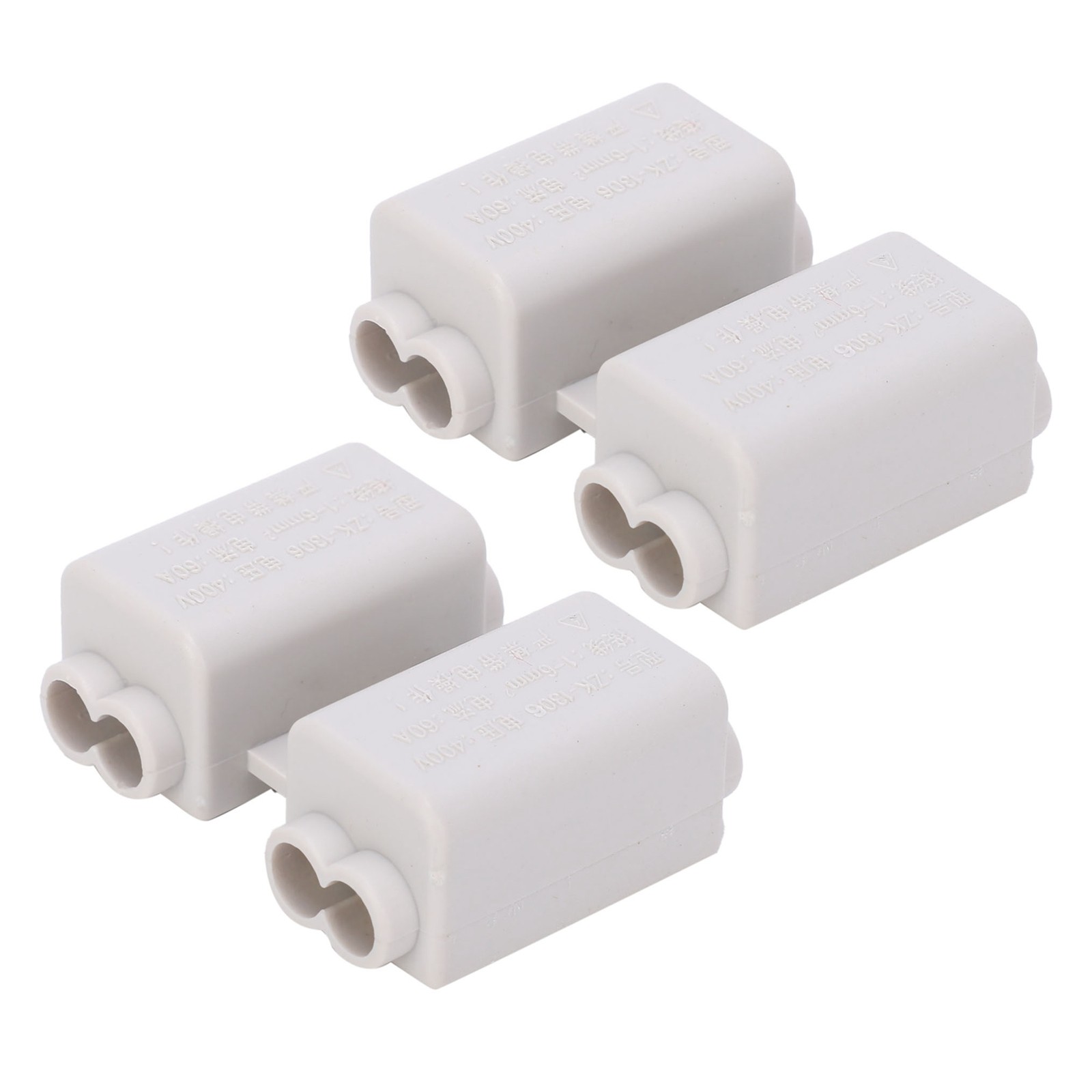2Pcs High-Power Wiring Splitter Non-Breaking Design Main Function Terminal Block