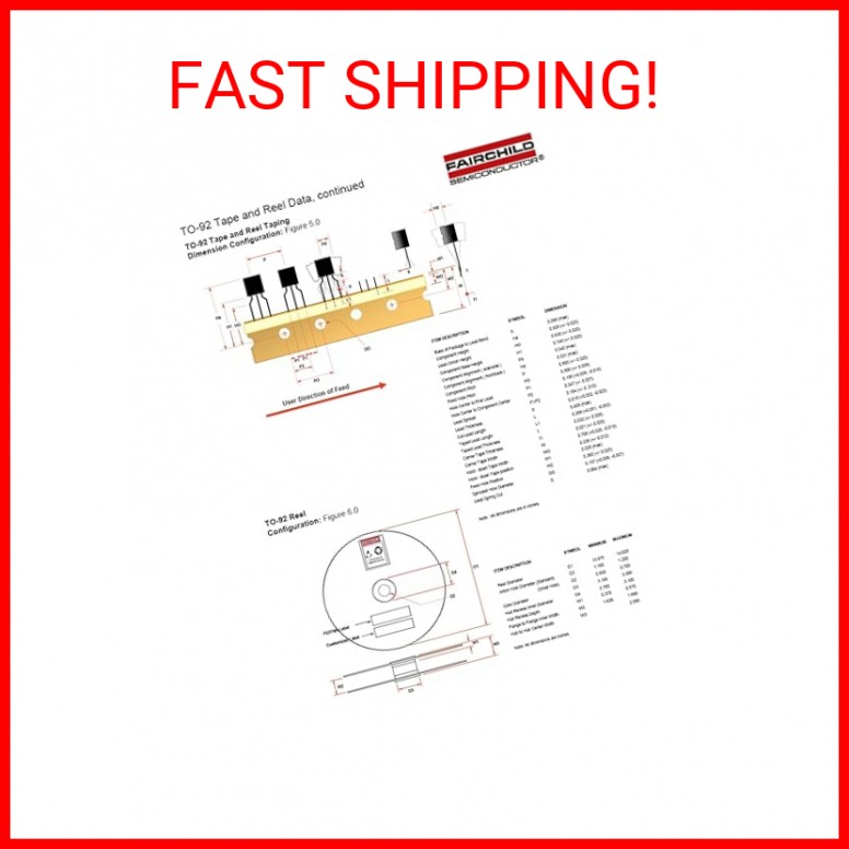 FAIRCHILD SEMICONDUCTOR BS170_D26Z N CHANNEL MOSFET, 60V, 500mA, TO-92 (10 piece