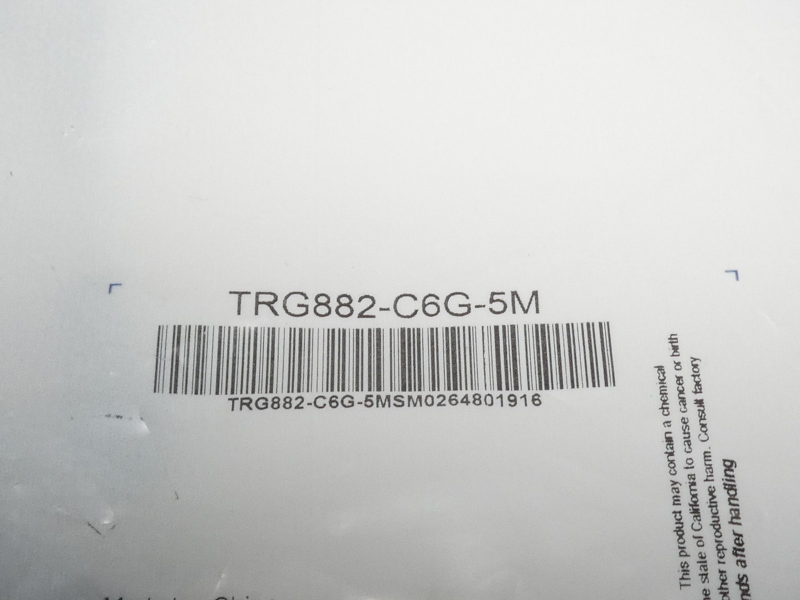 L-Com TRG882-C6G-5M M12 A-Coded Shielded Sensor Actuator Cable 8 Pos 5M – NEW…