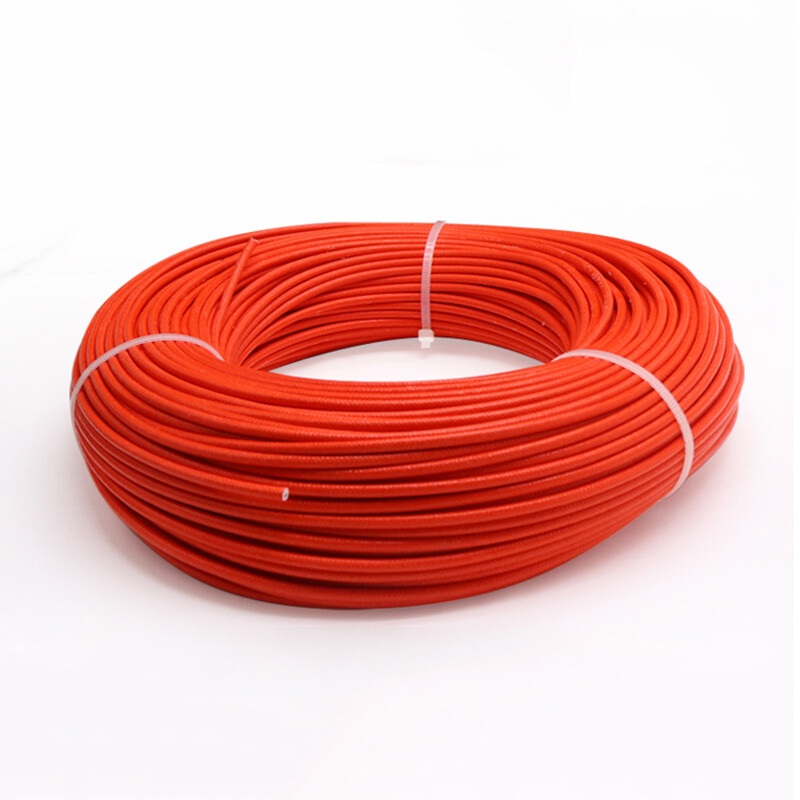 Silicone Rubber High Temp 250℃ Cable Fiberglass+Resin Braided Tinned Copper Wire
