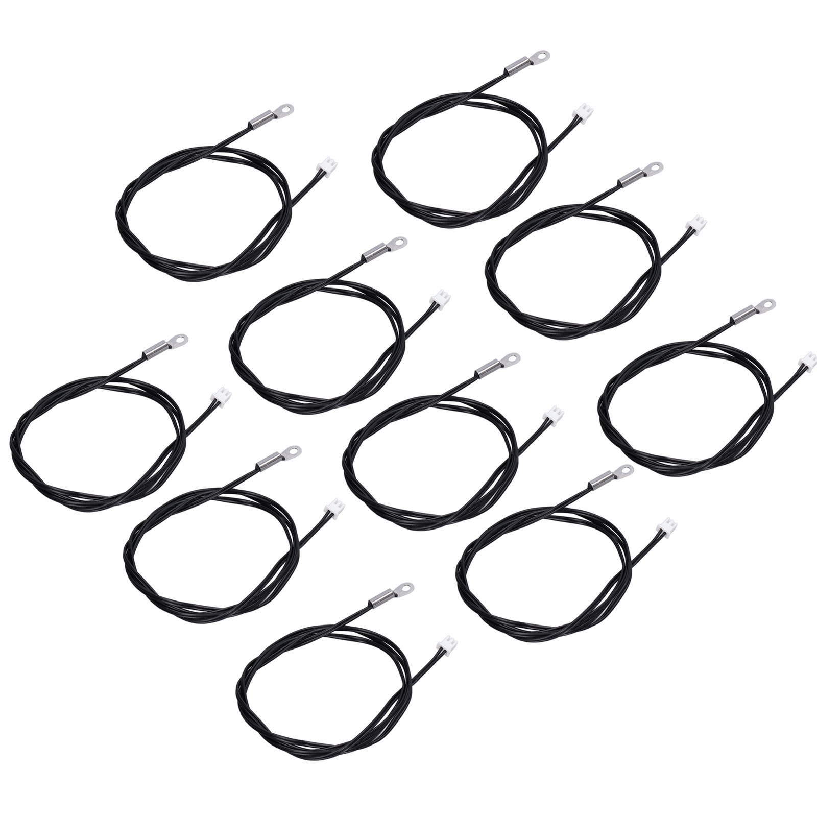 10Pcs 10K B3435 NTC Thermistor Probe Temperature Sensor Terminal Connector 1M