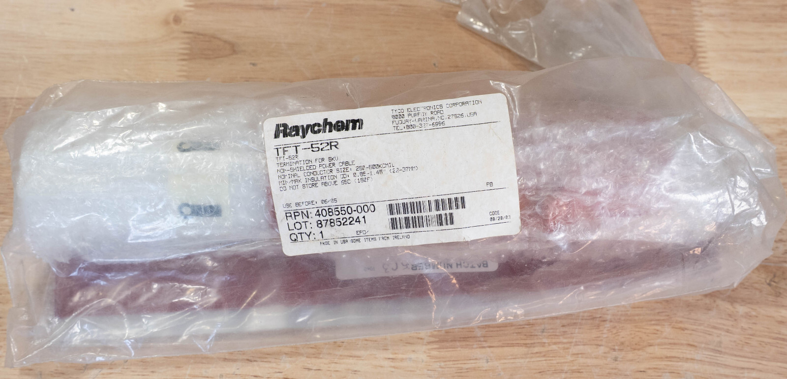 NEW RAYCHEM TFT-52R TERMINATION KIT FOR 5KV