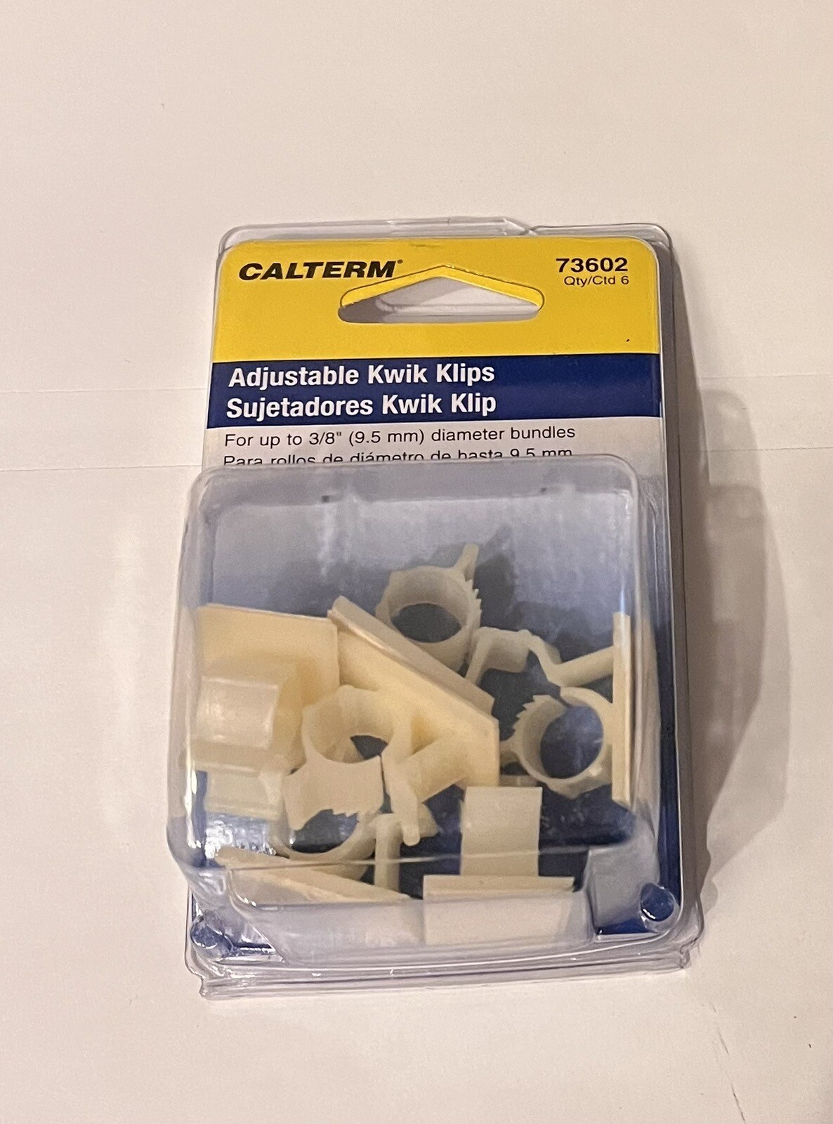 CALTERM 73602 ~ ADJUSTABLE KWIK KLIPS 3/8″ (6 Pack)