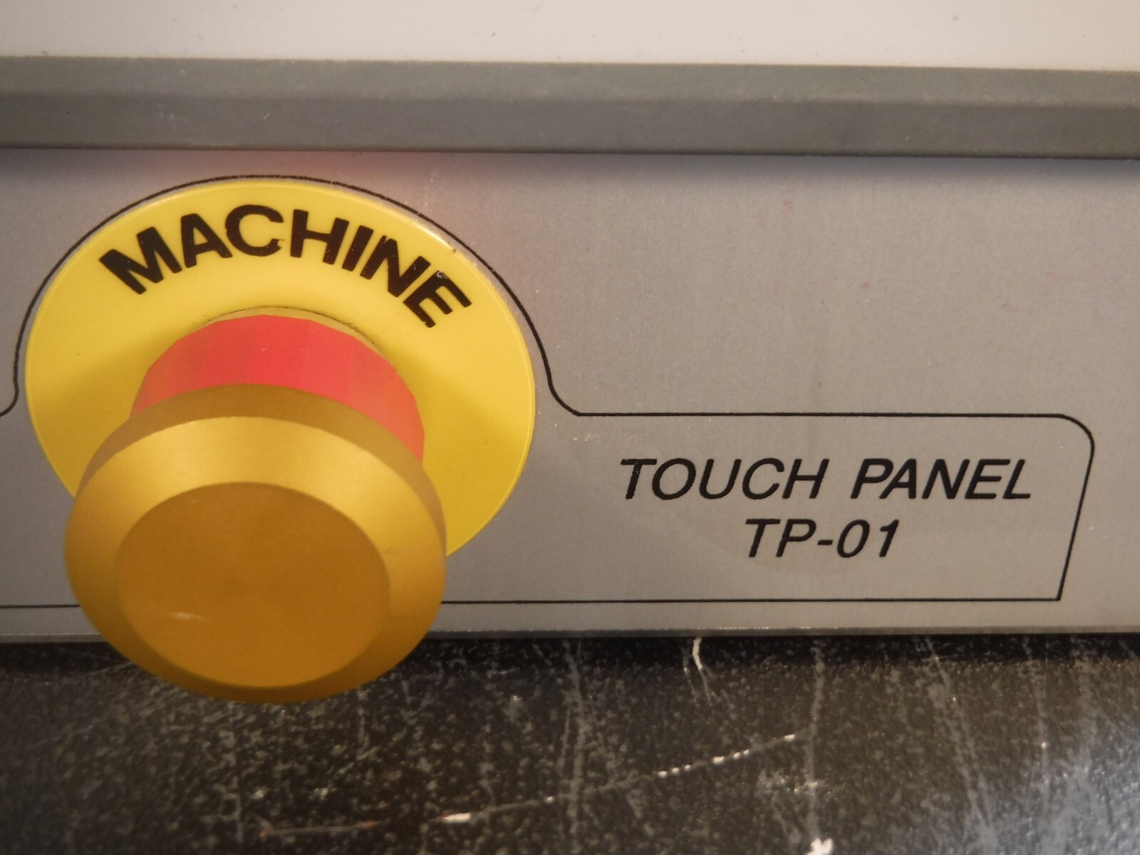Exor TP-01 Touch Screen Panel Mounted In Custom Case With “Stop” Control/Button