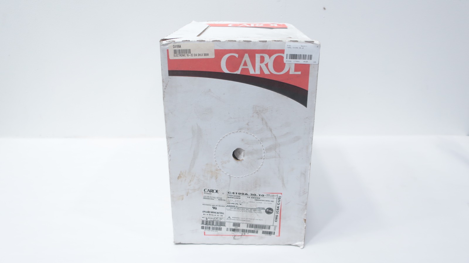 Carol C4199A.30.10 Gray Wire 2c 16awg 1000ft