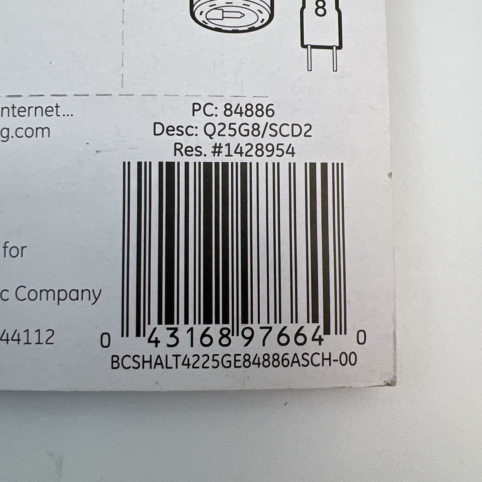 25-Watt T4 Quartz Halogen Replacement Light Bulb 4 Pack 84886 120v 240 L Sealed