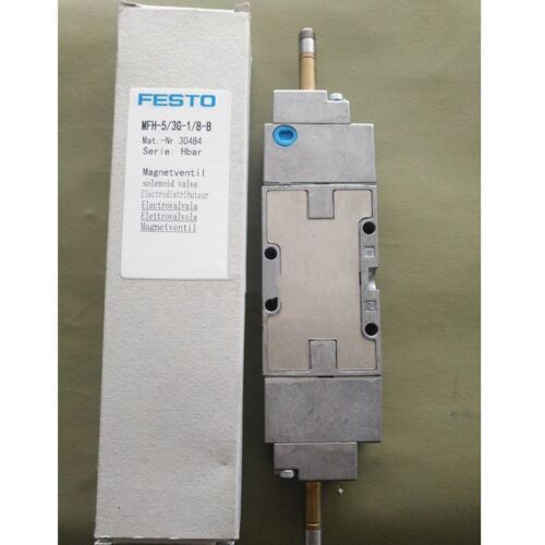 New One Festo MFH-5/3G-1/8-B 30484 Solenoid Valve MFH5/3G1/8B Expedited Shipping