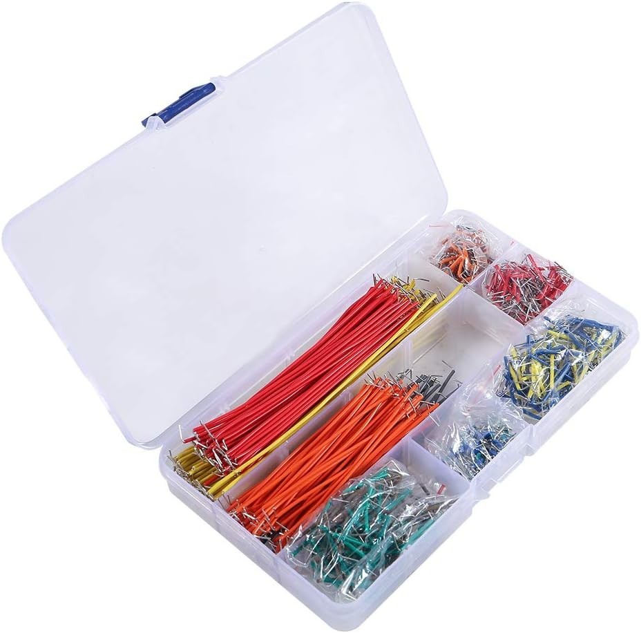 840 Piece Breadboard Jumper Wire Kit 14 Lengths for Prototyping Electronics
